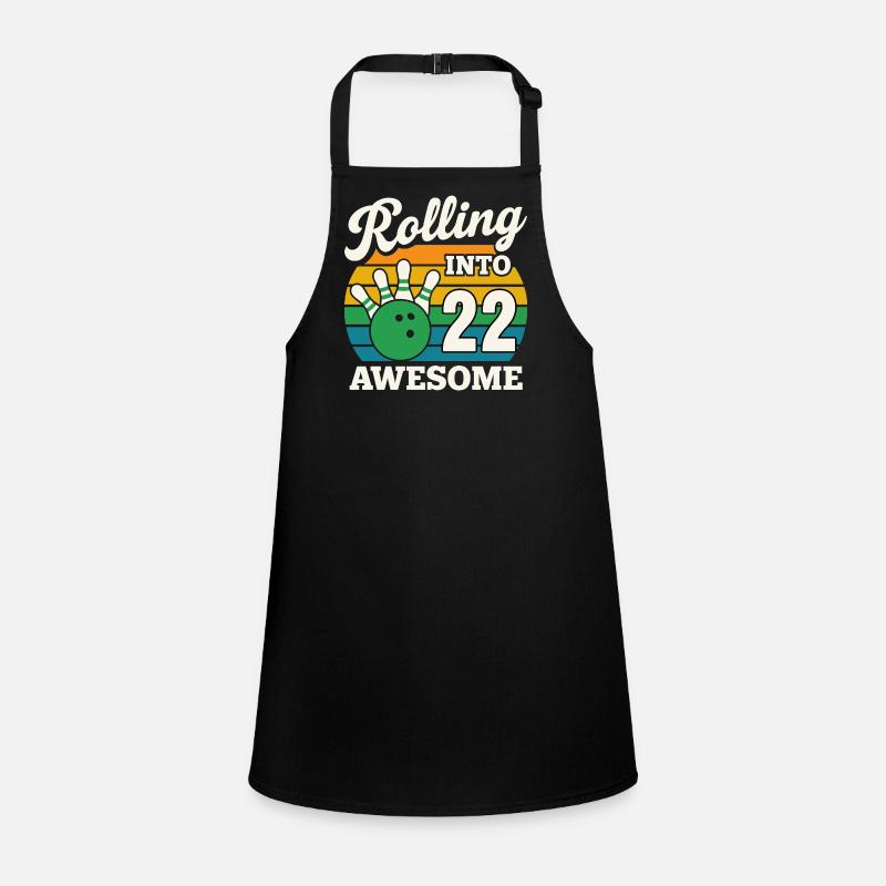Bowling 22 Birthday Celebration Graphic Children's Apron
