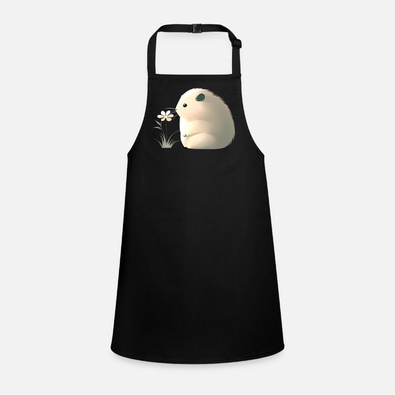Cute hamster with flower Children's Apron