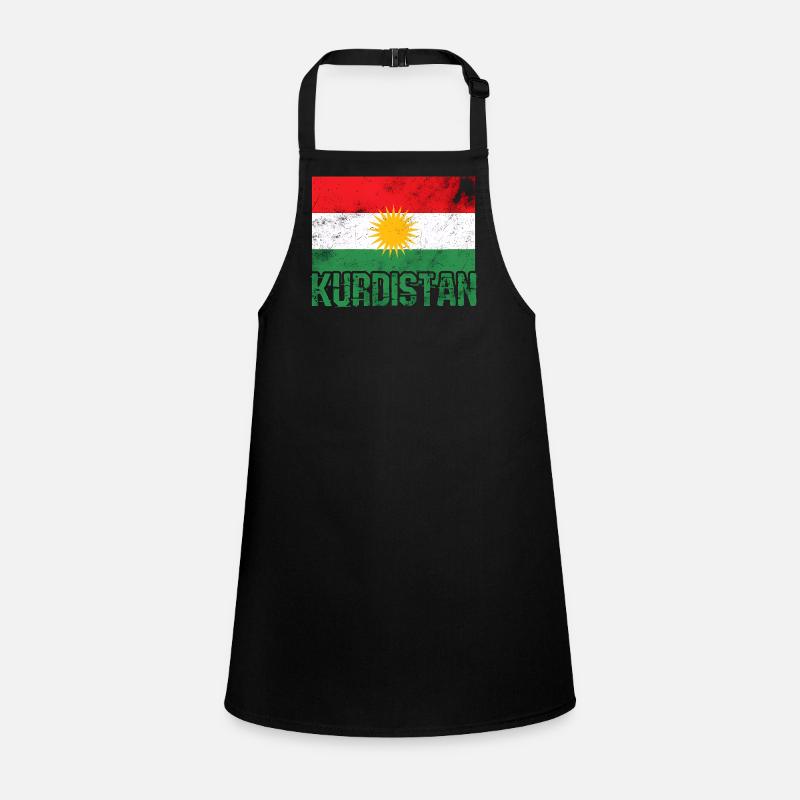 Kurdisches Friedenssymbol mit Kurdistan Kurden  Schürze für Kinder