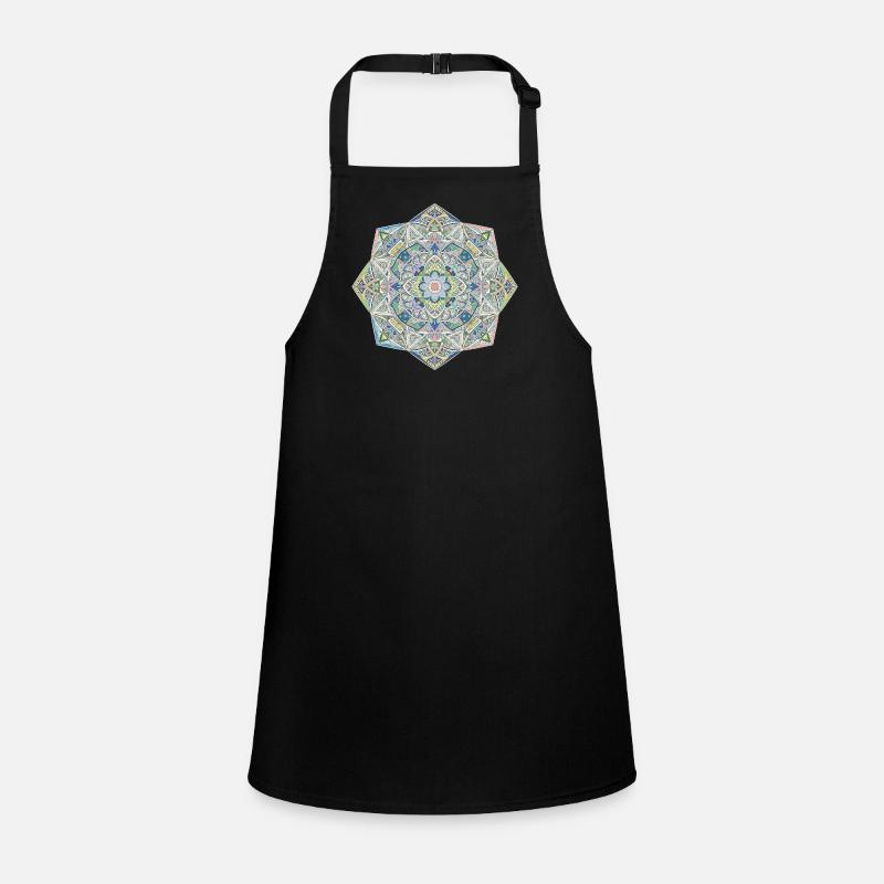 Geometric Mandala Pillow Design Children's Apron