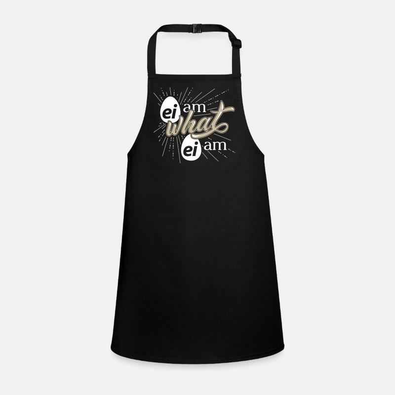 Humorous egg saying design Children's Apron