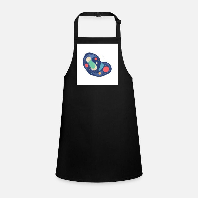 Abstract Cosmos Pattern in Blue Children's Apron