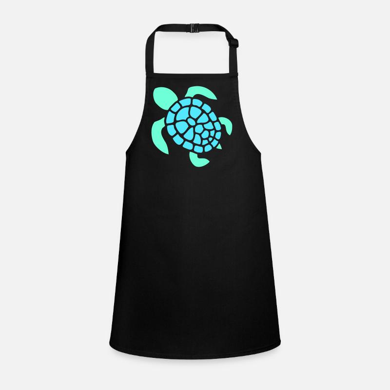 Turtle Logo Turtle Shell Pattern Icon Children's Apron