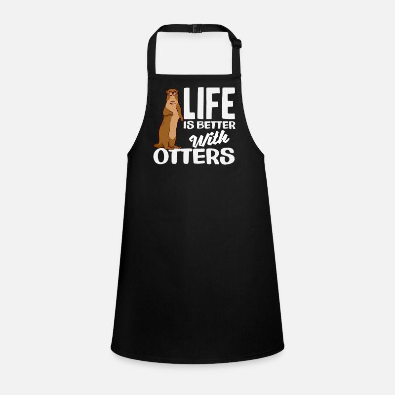 Sea otters live better Children's Apron