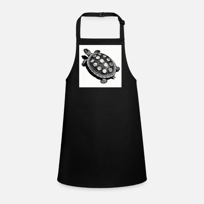 Coin Turtle Geometry Children's Apron