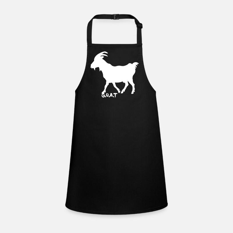 Goat G.O.A.T.  white Children's Apron