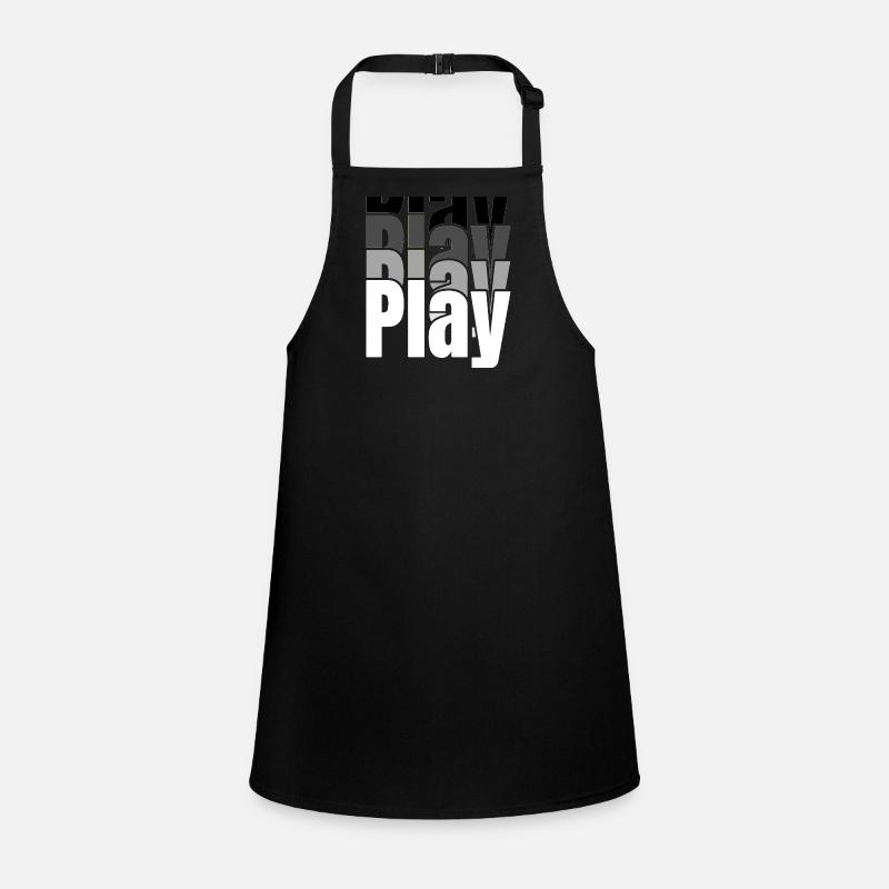 Chevauchement de la typographie de jeu Tablier Enfant