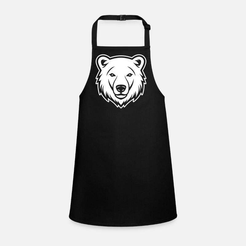 Polar Bear Head Polar Bear Children's Apron