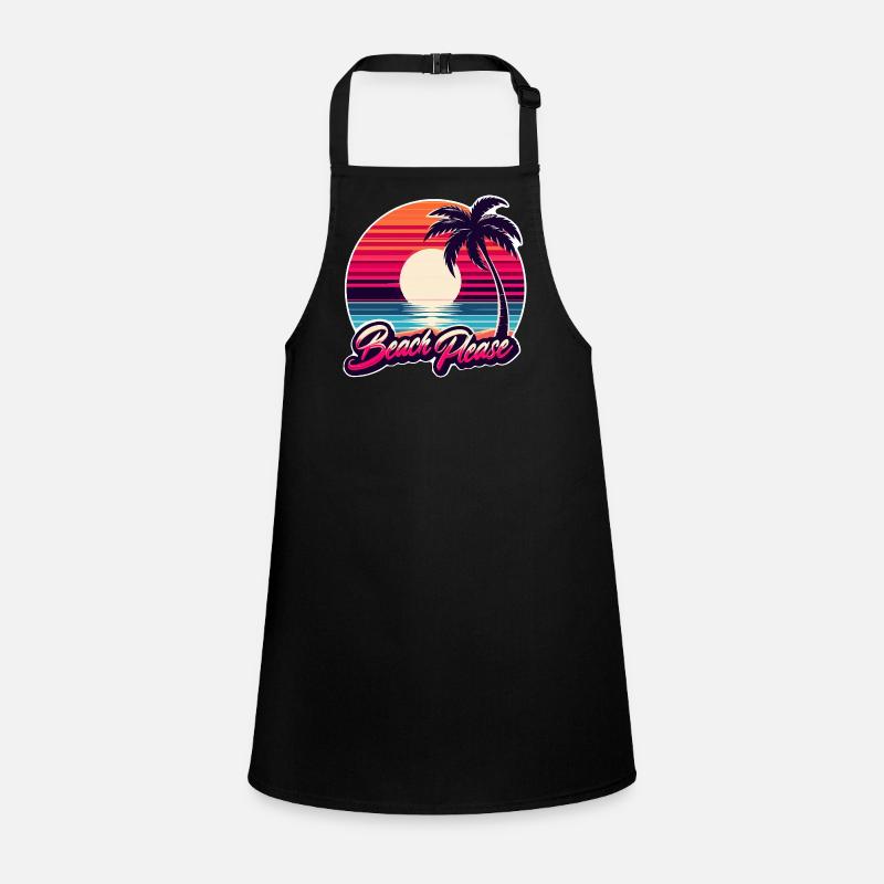 Coucher de soleil plage Beach Please Tablier Enfant