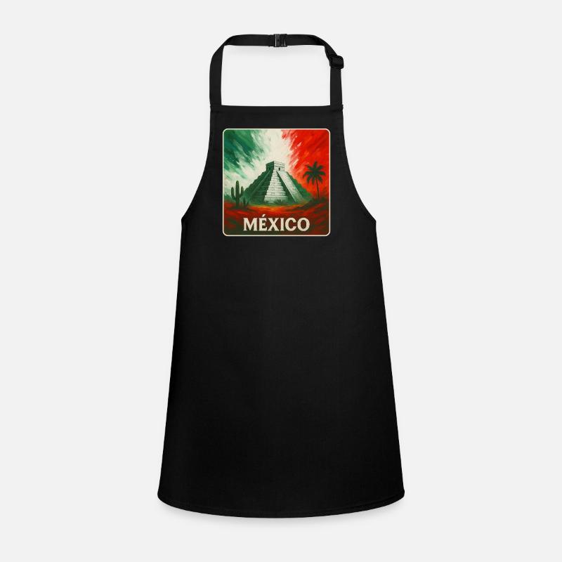Mexico Pyramids Design Children's Apron