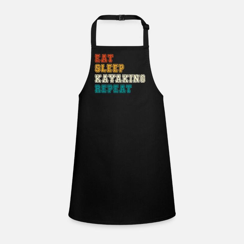 Eat Sleep Kayaking Repeat Schürze für Kinder