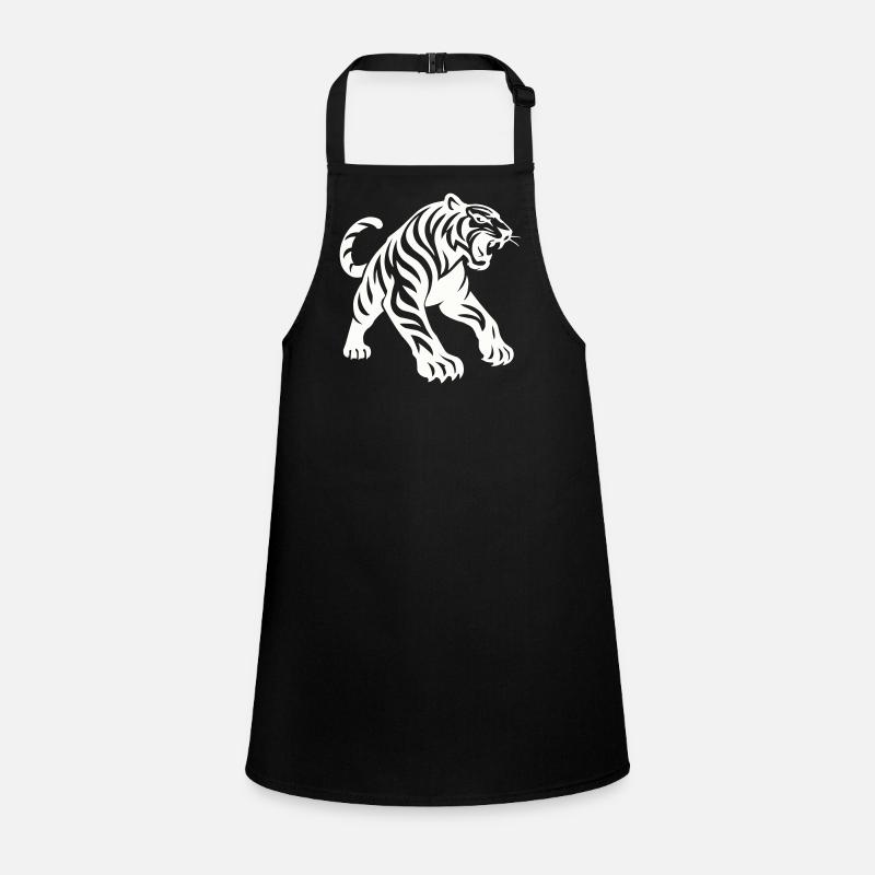Silhouette de tigre Tablier Enfant