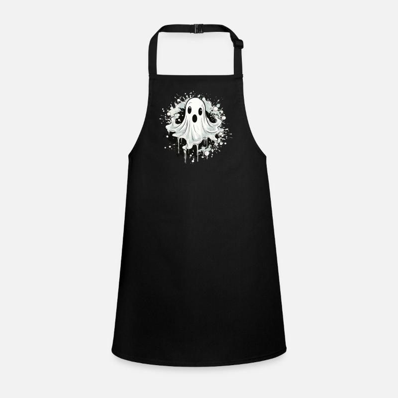 Ghost Splatter Motif Children's Apron