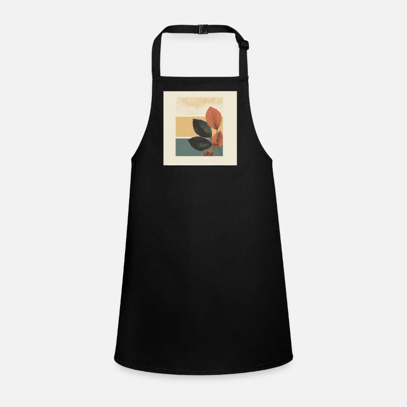 Herbst-Blatt-Block-Collage Schürze für Kinder