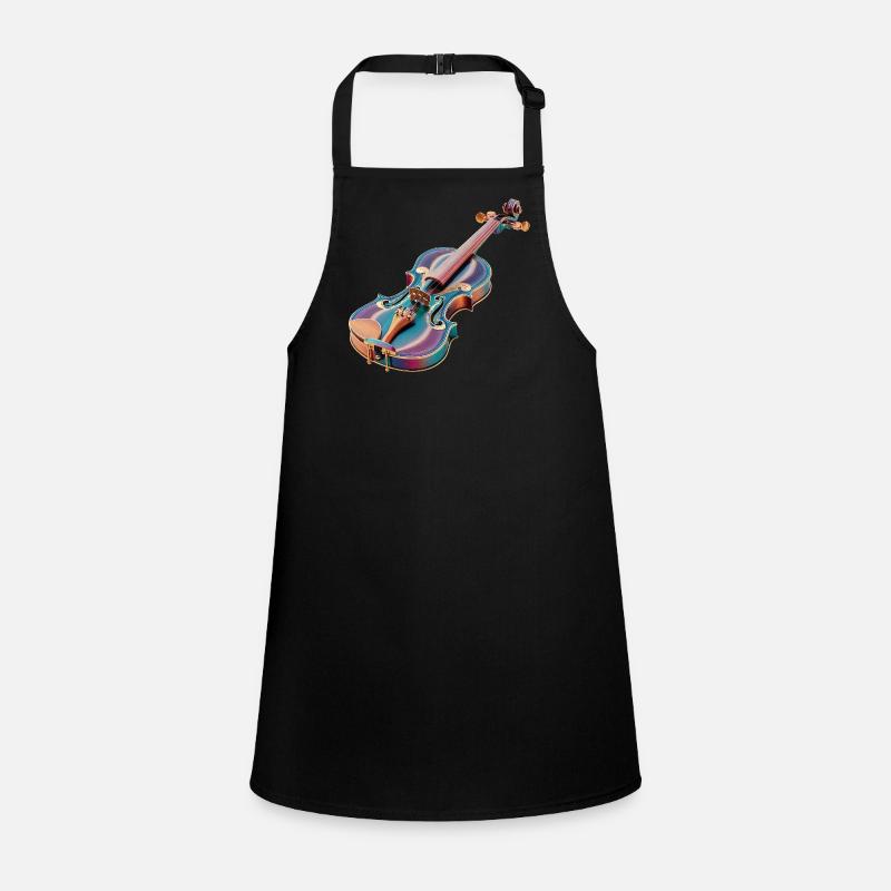 Rainbow Violin Art Children's Apron