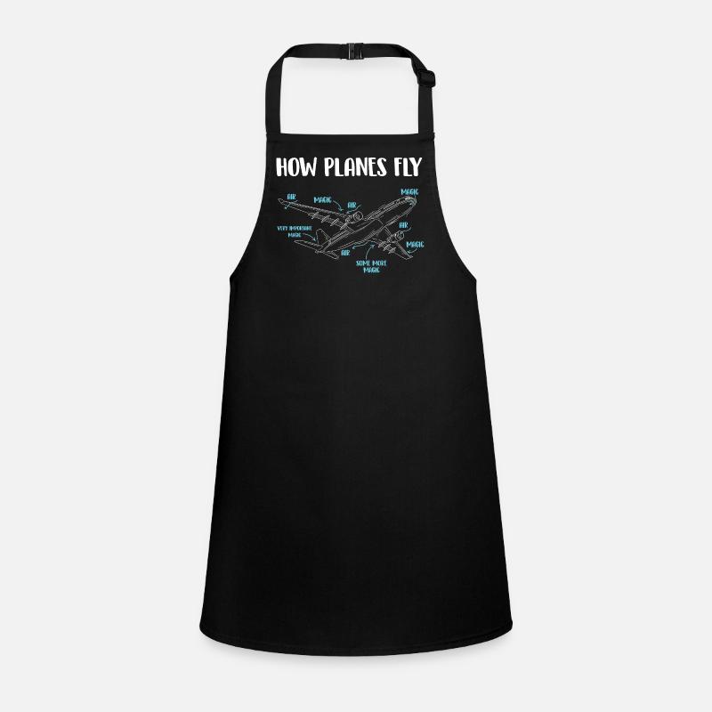 How Planes Fly Bold Aviation Engineer Humor Children's Apron