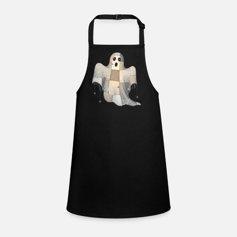 Patchwork Ghost with Spider Webs Children's Apron