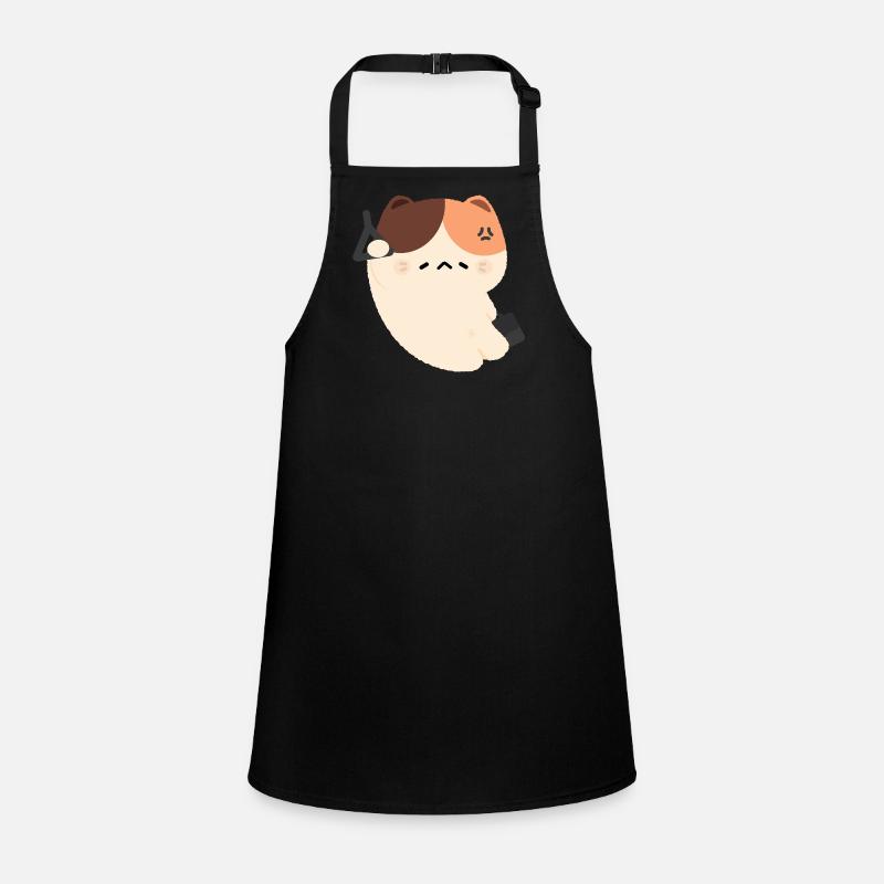 Tired Cat Commute Children's Apron