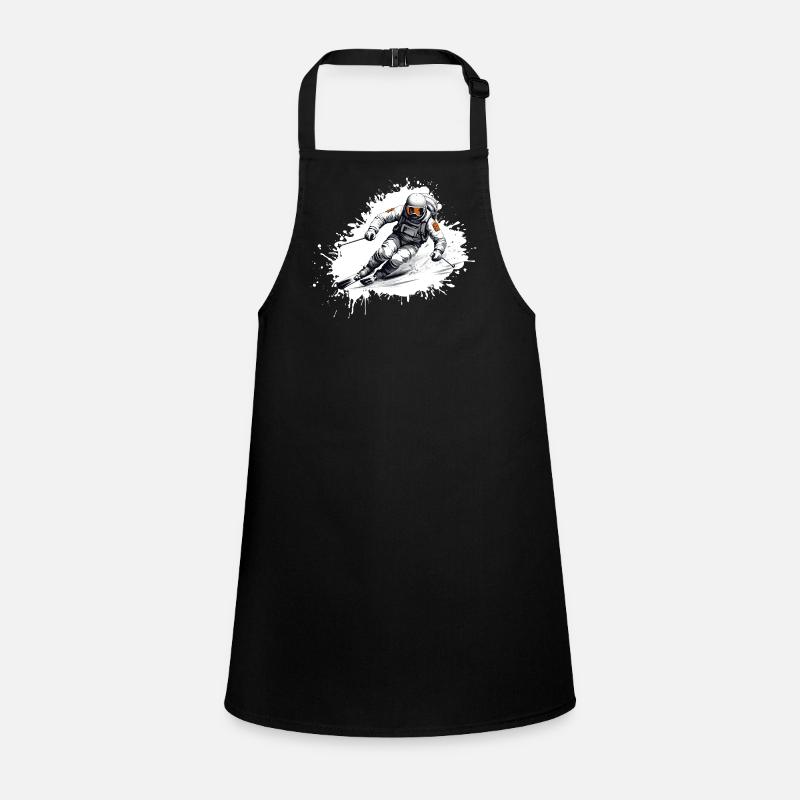 Astronaut Ski Skiing Children's Apron
