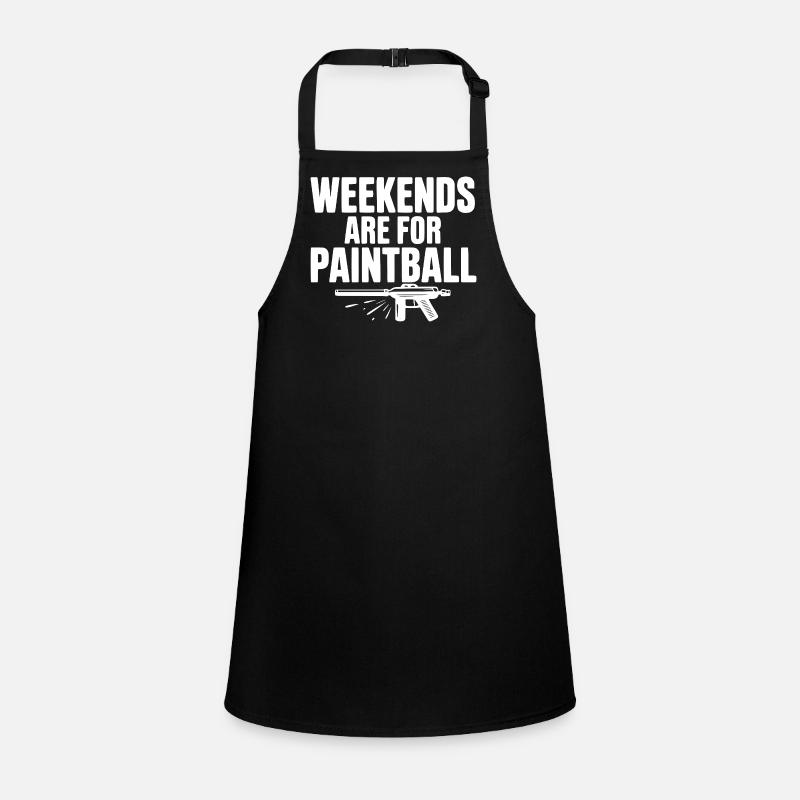 Weekends Are For Paintball Children's Apron