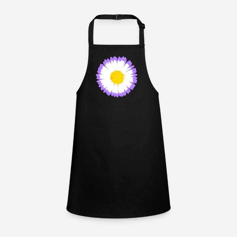 Purple Daisy Bloom with Yellow Core Children's Apron
