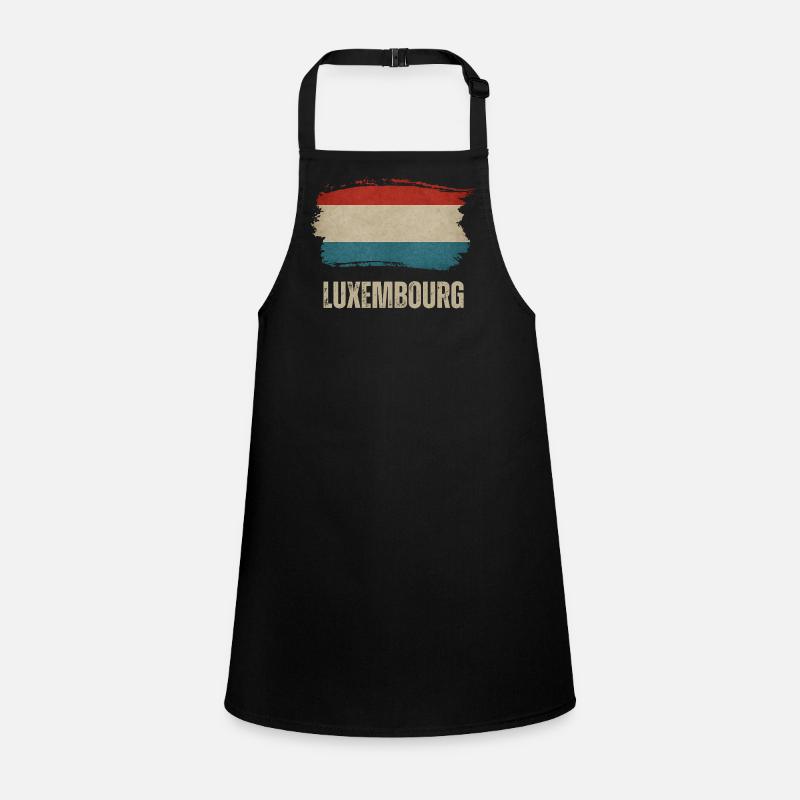 Drapeau du Luxembourg, j’adore le Luxembourg Tablier Enfant