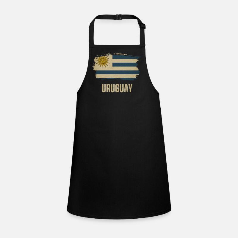 Drapeau grunge de l’Uruguay, j’adore l’Uruguay Tablier Enfant