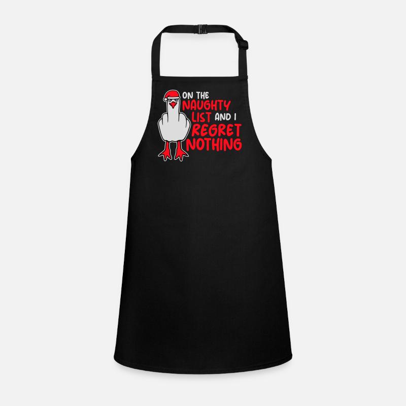 On the naughty list and I regret nothing Böse Möwe Children's Apron