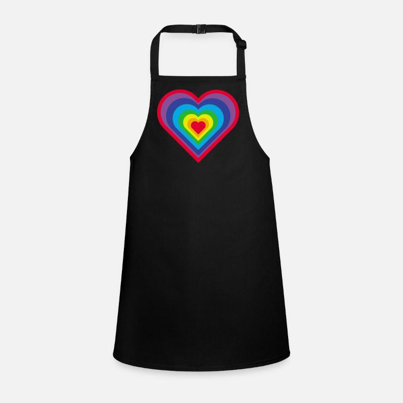 Rainbow Heart Children's Apron