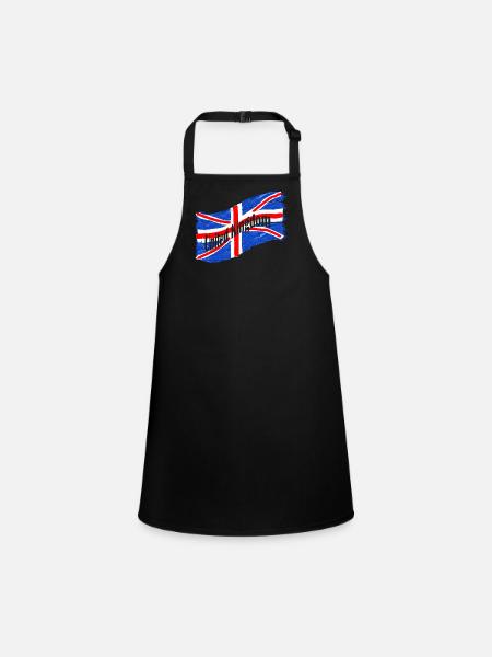 England Flag - Children's Apron - black - Front