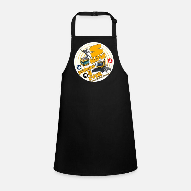 1423-SNOW_BUDDIES_4_EVER_geel-letters Children's Apron