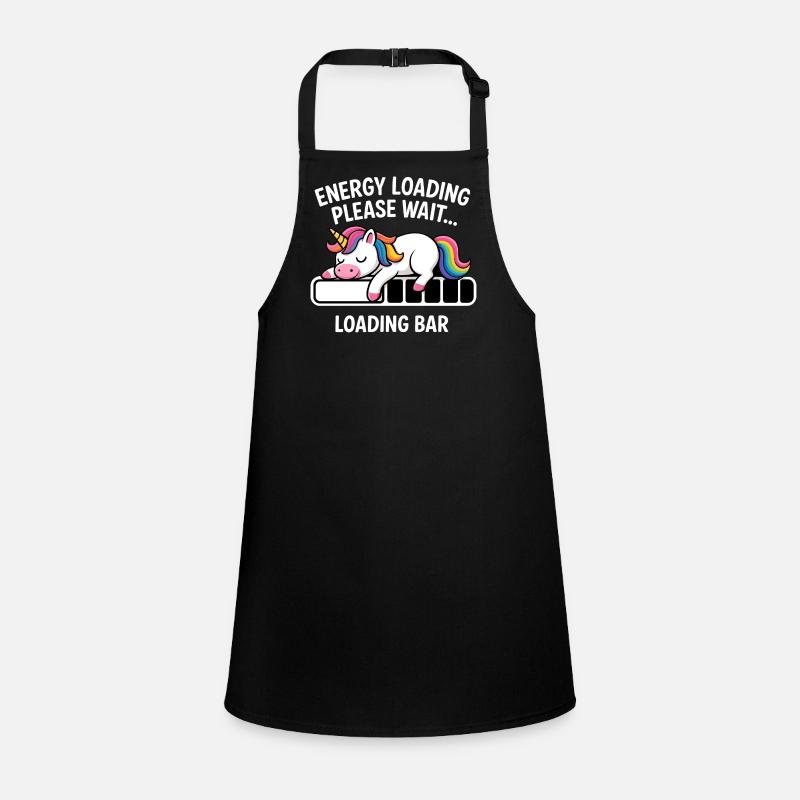 Unicorn Energy Loading Please Wait Children's Apron