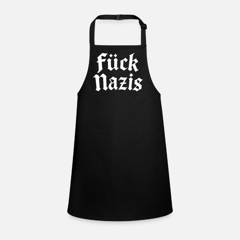 Merde aux nazis | Motif typographique antifasciste Tablier Enfant