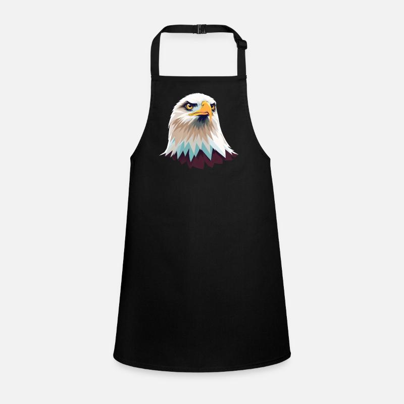 Geometric Eagle Head Illustration Children's Apron