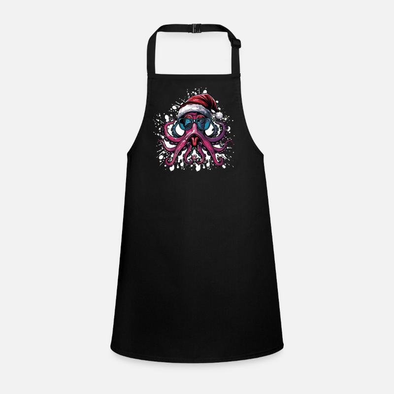 Octopus Christmas Funny Children's Apron