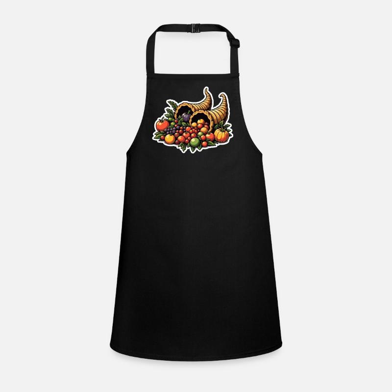 Autumn Harvest Cornucopia Children's Apron