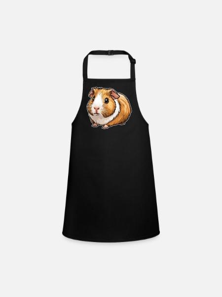 guinea pig - Children's Apron - black - Front