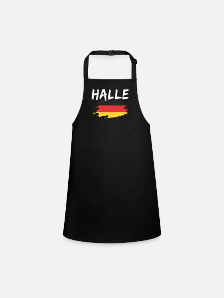 Hall Allemagne Drapeau - Tablier Enfant - noir - Devant