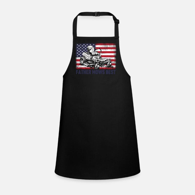 Father Mows Best Children's Apron