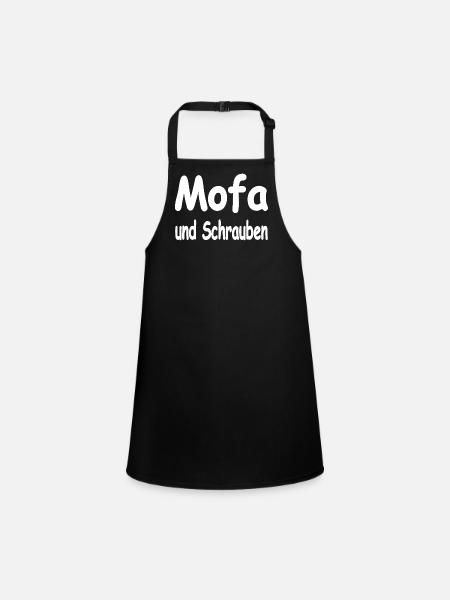 Moped - Children's Apron - black - Front