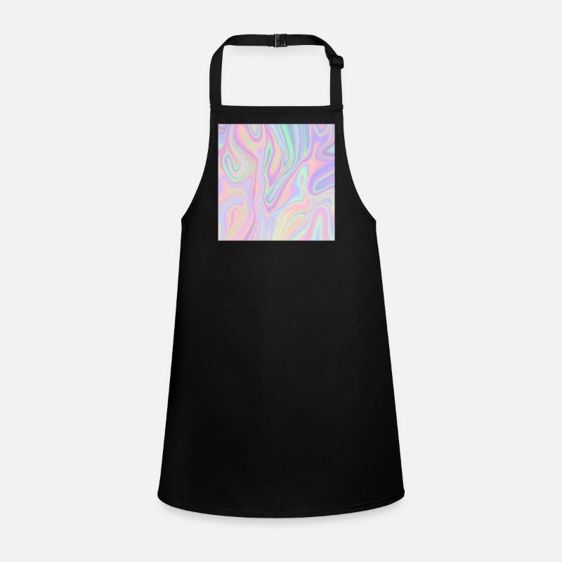 Iridescent Abstract Liquid Pastel Pattern Children's Apron