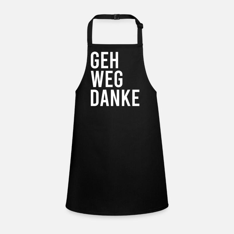 Geh weg danke Schürze für Kinder
