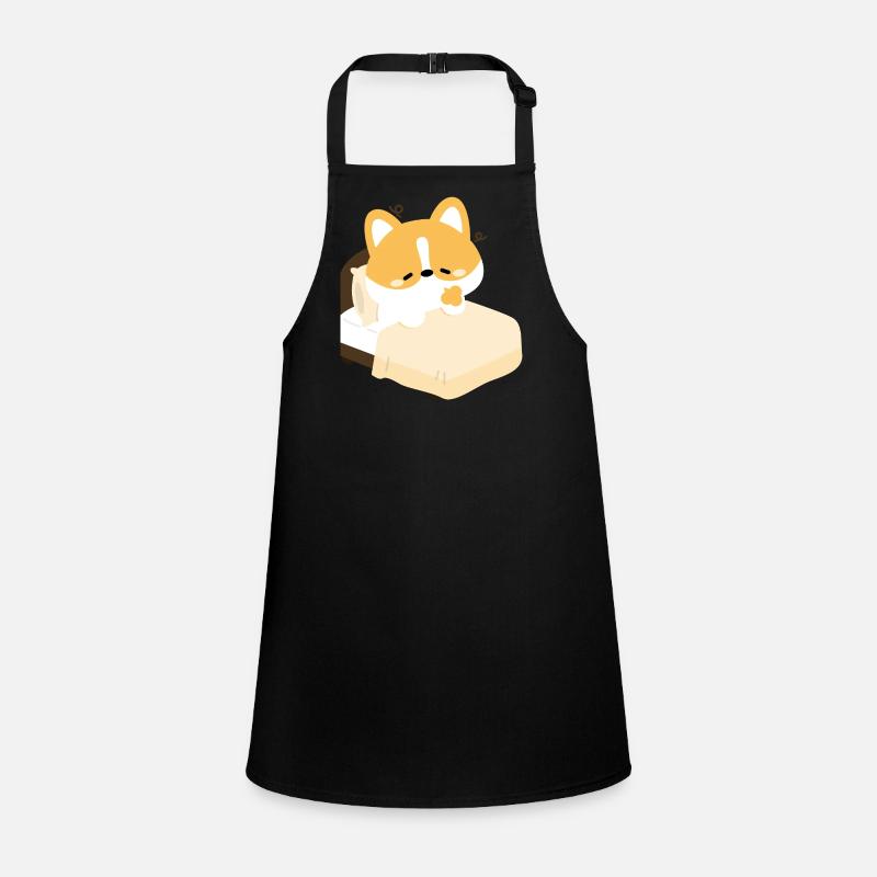 Corgi fatigué sur le lit Tablier Enfant