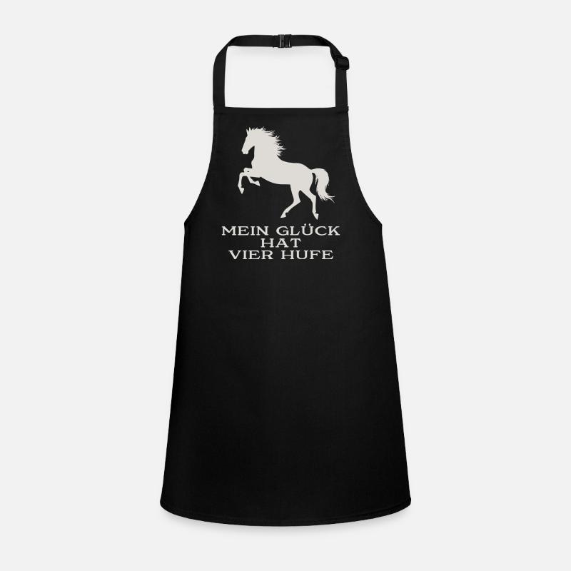 Mein Glück hat vier Hufe Schürze für Kinder