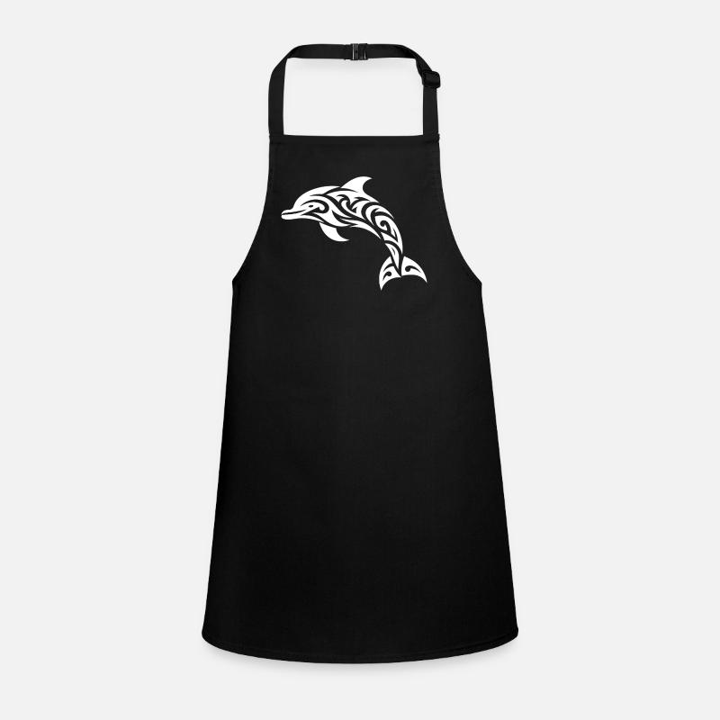 Jumping Tribal Tattoo Bottlenose dolphin dolphin Children's Apron