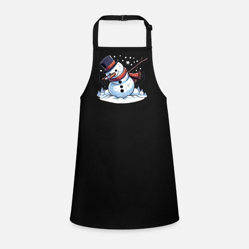 Dabbing Christmas Snowman Dab Christmas Children's Apron