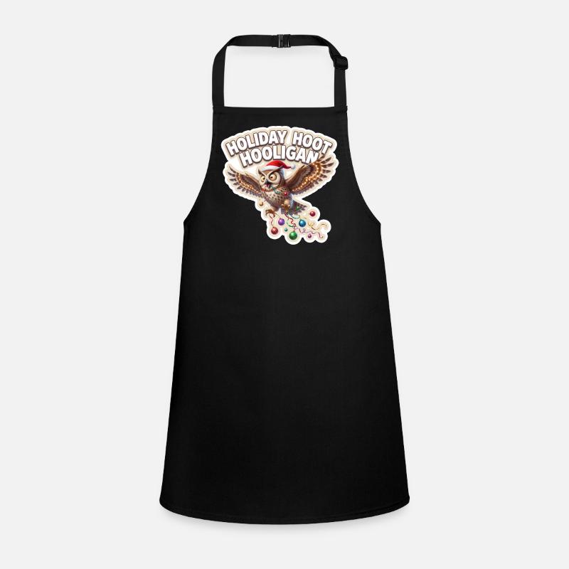 Christmas Owl Celebration Children's Apron