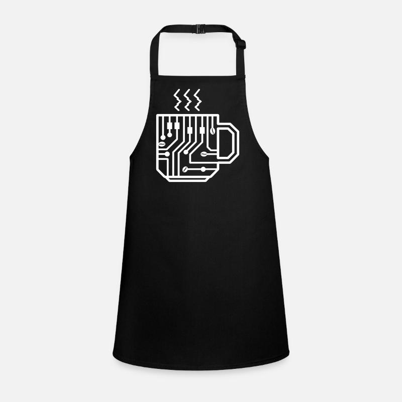Circuit Mug Glyph Tech Brew Schürze für Kinder