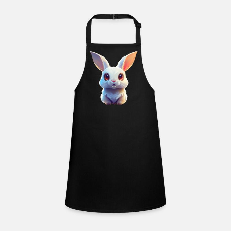 White cuddly bunny Children's Apron