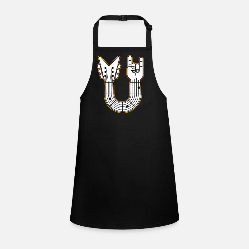 Guitare en forme de U Rock Main Tablier Enfant